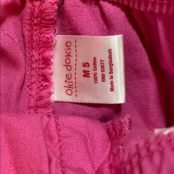HOST PICK Okie Dokie Bermuda Shorts Size 5t Pink - Picture 2 of 2